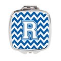 Carolines Treasures Letter R Chevron Blue and White Compact Mirror, 3 x 0.3 x 2.75 in. CJ1045-RSCM